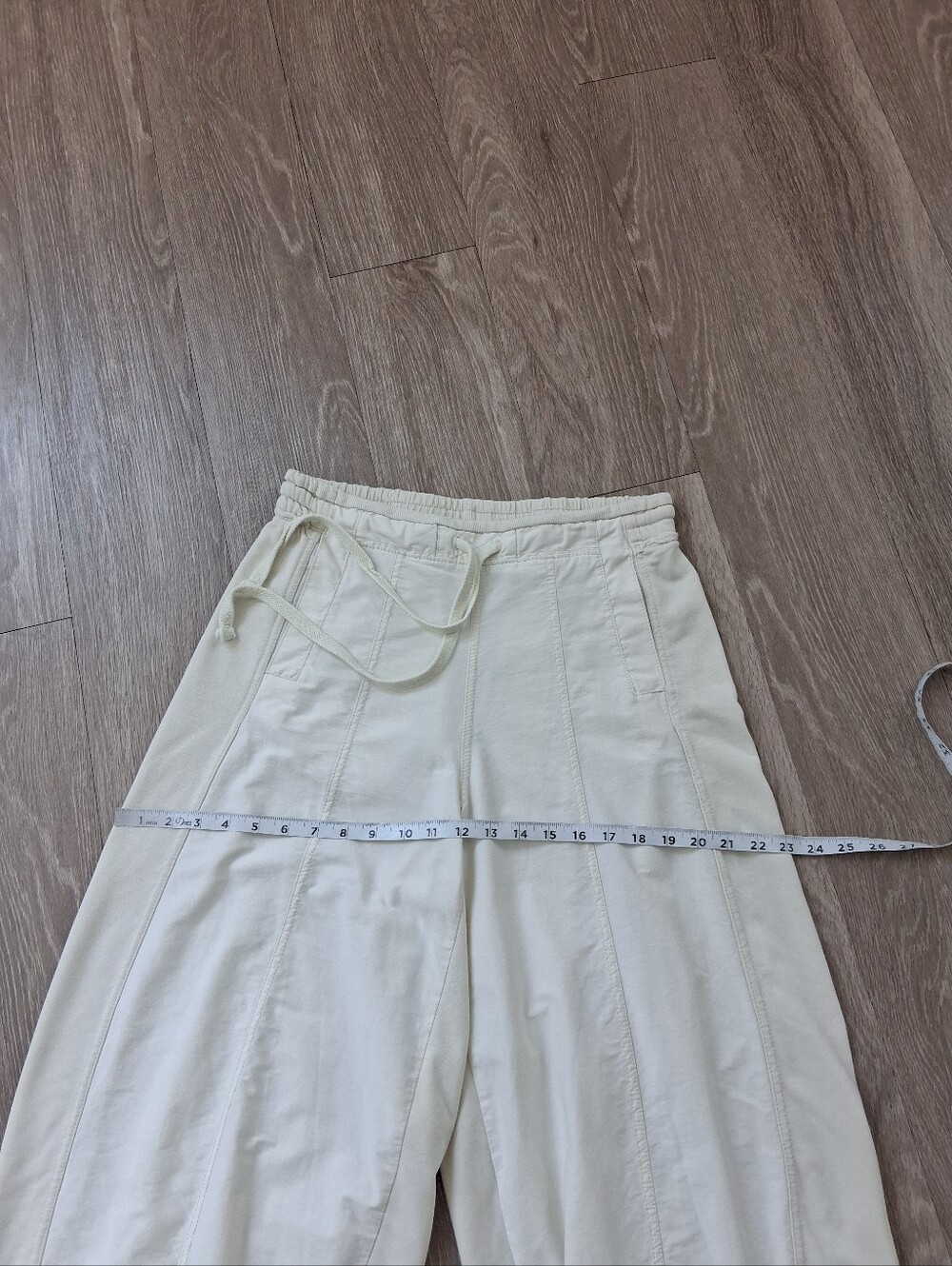 Daily Practice By Anthropologie Jesse Wide Leg In Ivory Pearl - Picture 14 of 16